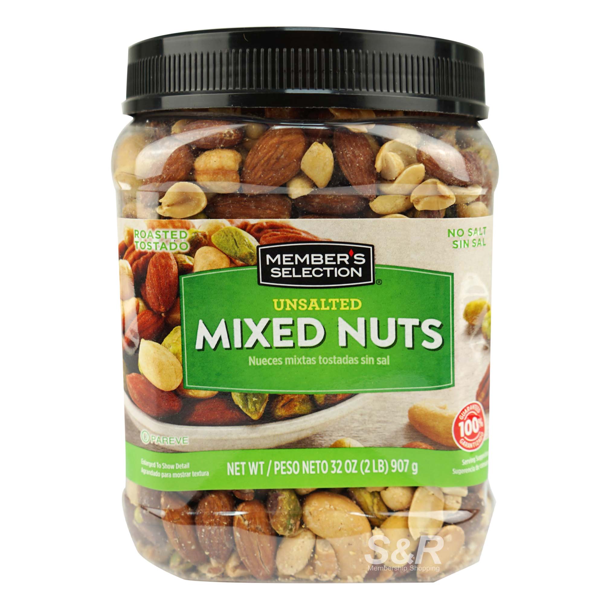 Member's Selection Unsalted Mixed Nuts 907g